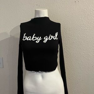 Long sleeve baby girl top